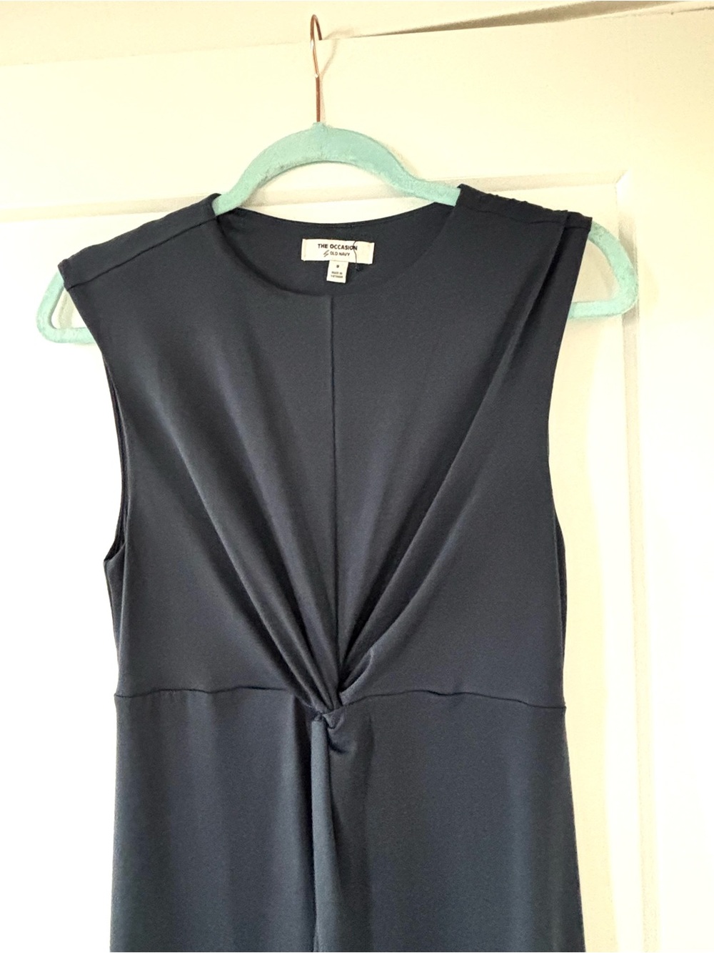 Old Navy Blue Twist Front Occasion Maxi Dress Size Small